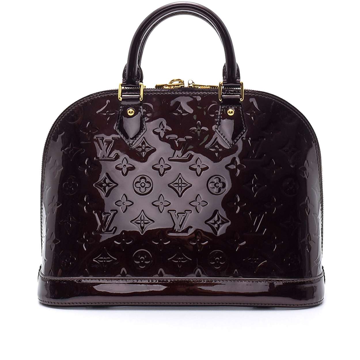 Louis Vuitton - Monogram Vernis Amarante Leather Alma Pm Bag